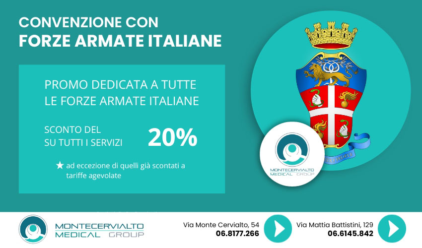 Promozione visita specialistica Forze armate italiane